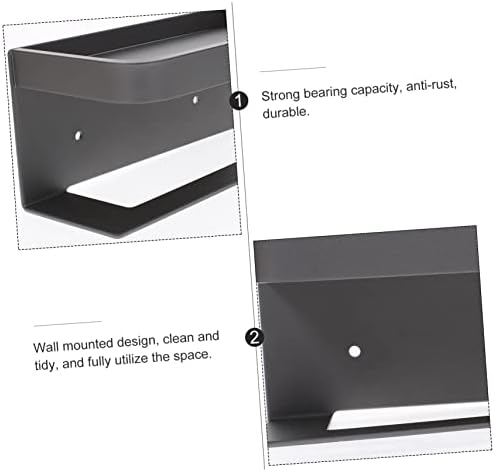 Hoement Wall-Mounted Toilet Paper Holder with Shelf