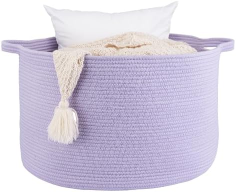 Large Cotton Rope Storage Basket for Kids and Baby