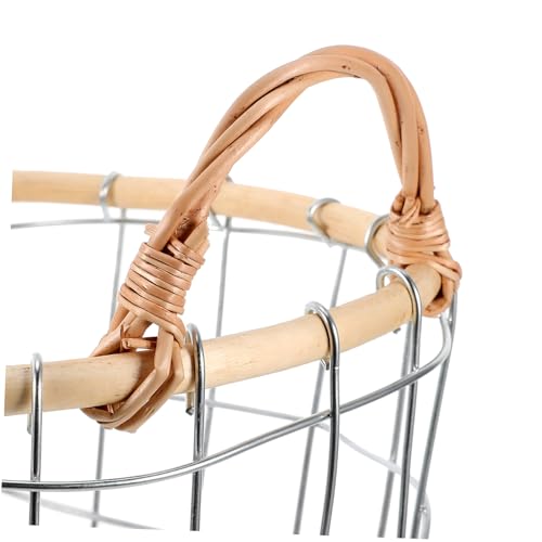 CHILDWEET Retro Woven Iron Wire Storage Basket