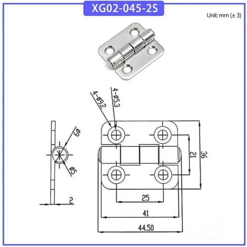 FANGZHNHT 304 Stainless Steel Thickened Gate Hinge