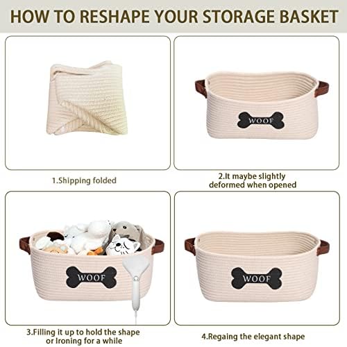 Brabtod Cotton Rope Storage Basket - Medium Beige