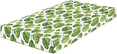 XISUNYA Decorative Crib Sheet with Leaf Print