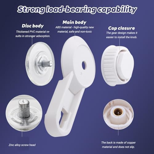 Suction Cup Toilet Paper Holder Wall Mounted Rustproof Multifunctional