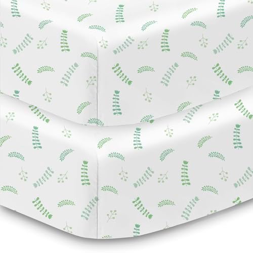BreathableBaby Cotton Percale Fitted Sheet 2-Pack