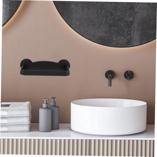 Ciieeo Wall Mounted Toilet Paper Holder with Shelf
