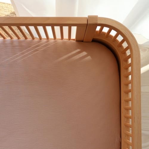 Huxie Organic Cotton Muslin Crib Sheet 28x52 Blush