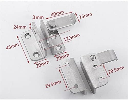 SHAUNI Heavy Duty Slide Latch with Chrome Finish