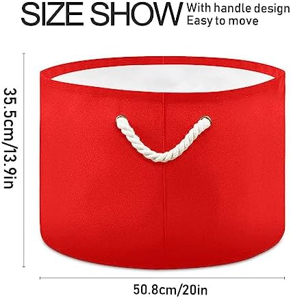 Kigai Large Round Cotton Rope Storage Basket 1