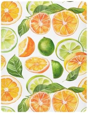 ALAZA Tropical Fruit Crib Sheets for Girls and Boys