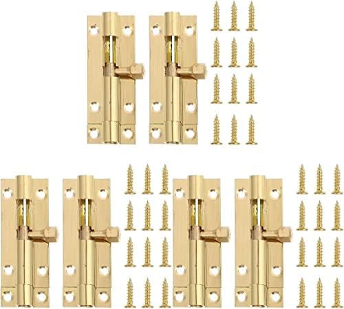 VOIV 6pcs Slide Bolt Door Lock Hasp Gate Latch