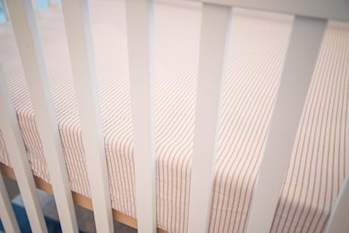 Elys Co Crib Sheets 2 Pack Pink Tulip Design