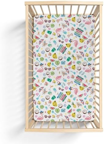 Surf Beach Summer Baby Crib Sheets 28x52