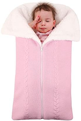 Lekad Baby Swaddle Blanket with 4 Zippers - Soft Velvet Sleeping Bag