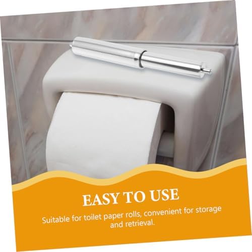 EXHUMKY 3PC Toilet Paper Holder Rod Replacement with Spring Spindle