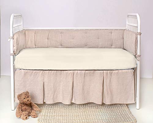 Pure Bamboo Crib Fitted Sheet - Ivory