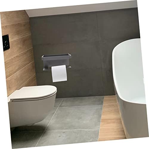 LIFKICH Wall-Mounted Toilet Paper Holder with Shelf