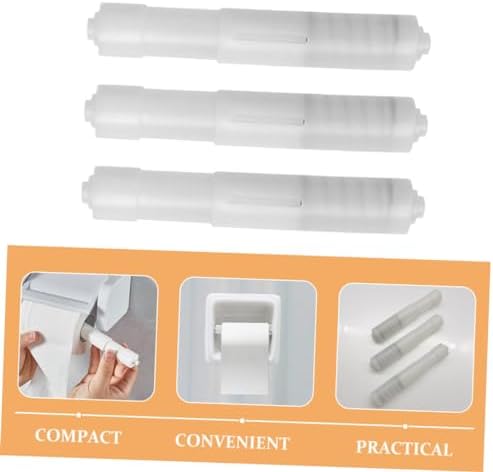 PHENOFICE 3pcs Toilet Paper Holder with Unique Axle Design