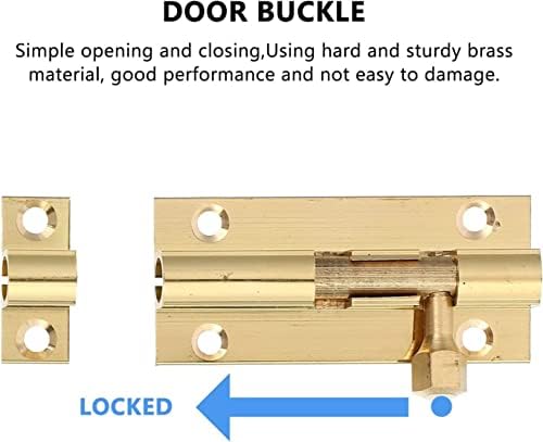 VOIV 6pcs Slide Bolt Door Lock Hasp Gate Latch