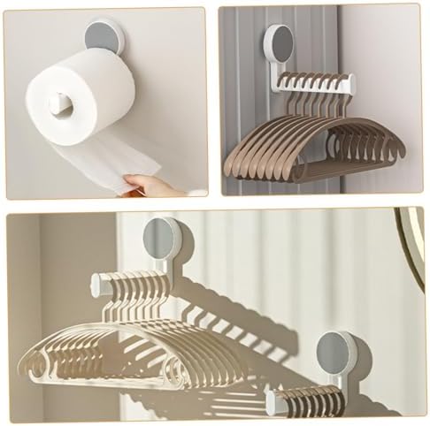 KITANDOVE Bathroom Towel Mount Paper Holder Roll Dispenser White