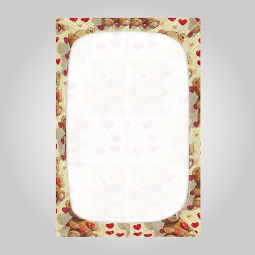 Wassud Cute Bear Crib Sheets for Boys Girls 27x39 1
