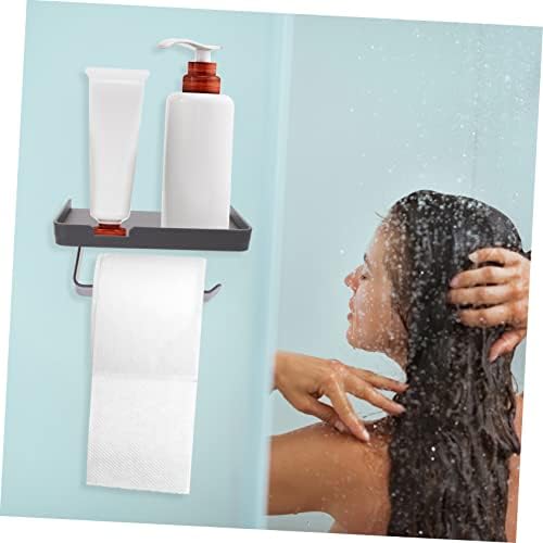 Stainless Steel Toilet Paper Holder with Shelf - Wall Mount