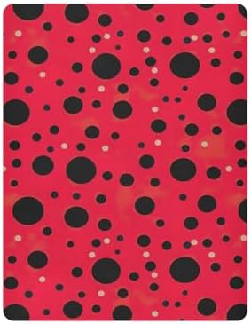Wassud Red Dot Crib Sheets Set for Boys Girls