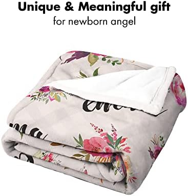 ENCYCOM Personalized Floral Swaddling Blanket