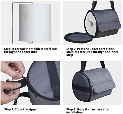 YUJHON Portable Toilet Paper Holder for Car and Bathroom
