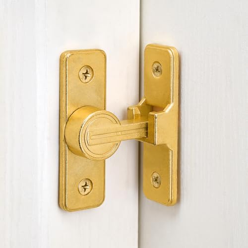 90 Degree Barn Door Latch Lock with Enhanced Security - 2 Pack