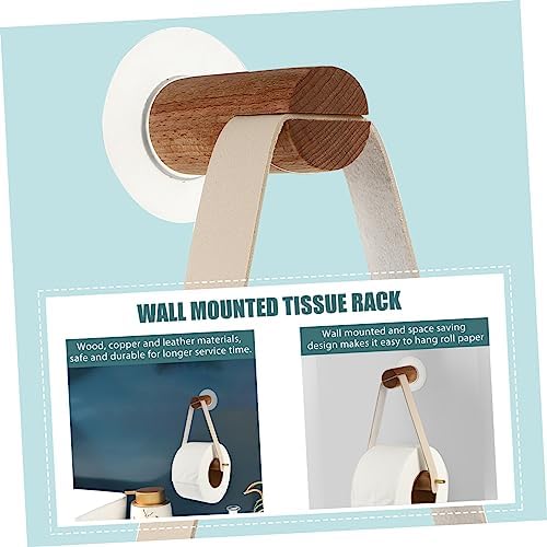 TOBBOMEY Wall Hanging Towel and Toilet Paper Holder 1