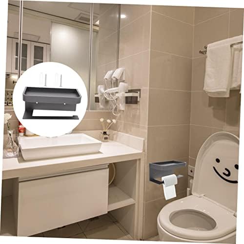 LIFKOME Wall-Mounted Toilet Paper Holder with Shelf