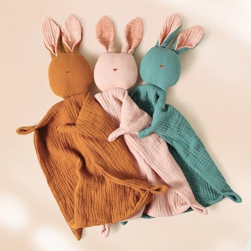 Insular Bunny Lovey Blanket - Organic Cotton Soft Breathable