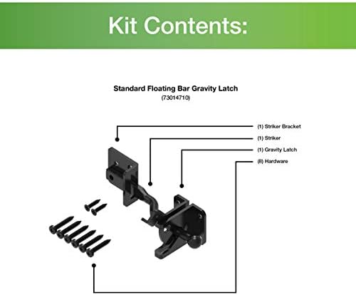 Barrette Outdoor Living 73014710 Gravity Latch Black