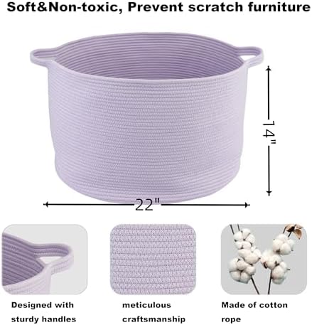 Large Cotton Rope Storage Basket for Kids and Baby