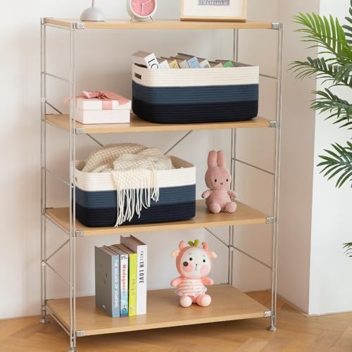 2-Pack Woven Storage Baskets for Shelves and Closets