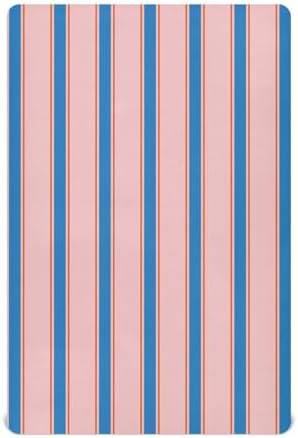 Gbjiemia Striped Crib Sheets for Baby Boys and Girls