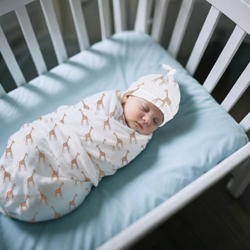 VigorSpring 5-Pack Newborn Swaddle Set with Hat Bibs and Bag