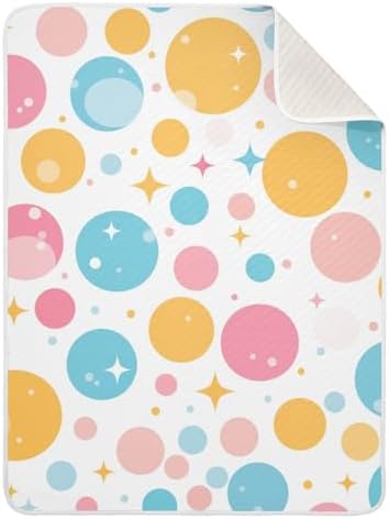 Sanluoli Cozy Cotton Muslin Swaddle Blanket 30x40in