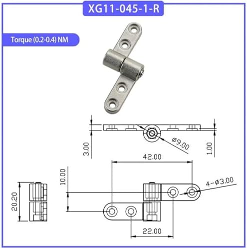 FANGZHNHT Adjustable Torque Gate Hinge 360 Degree Flip