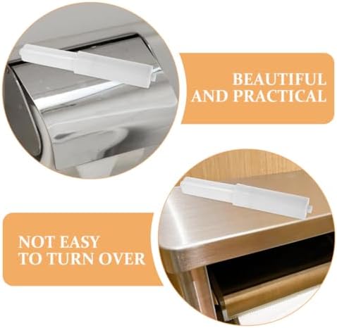 Operitacx 4pcs Adjustable Toilet Roll Holder with Flexible Spring Rod