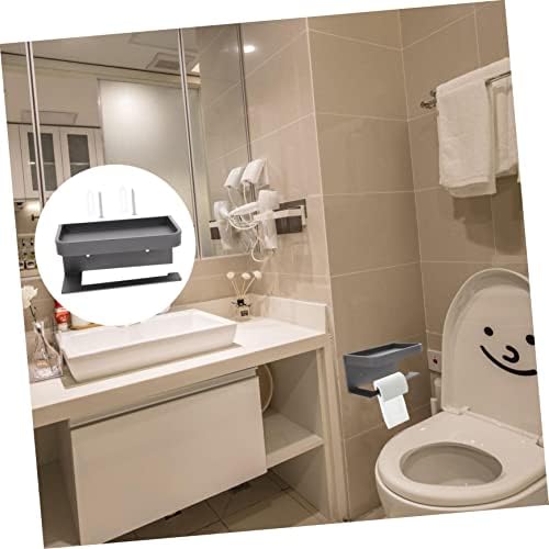 Homoyoyo Wall Mounted Toilet Paper Holder with Shelf
