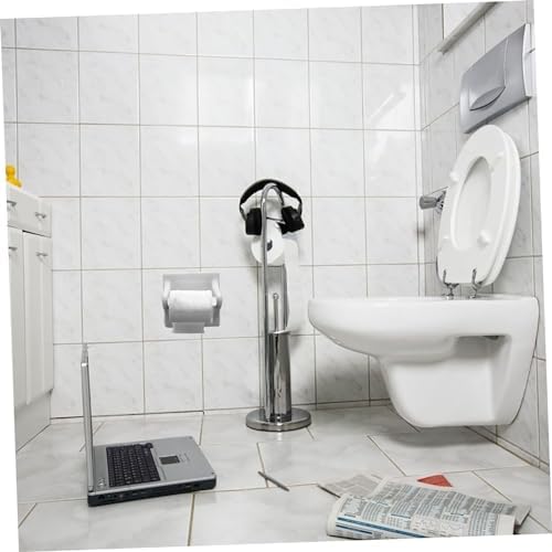 Tofficu Toilet Paper Roller Holder Retractable Plastic Spindle Rod 1
