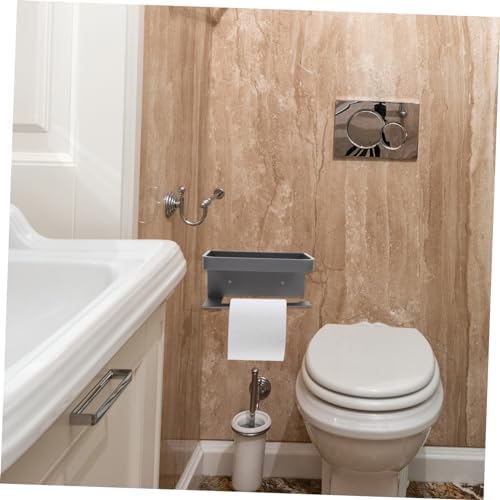 WATIIFUFU Toilet Paper Holder with Shelf Wall Mounted