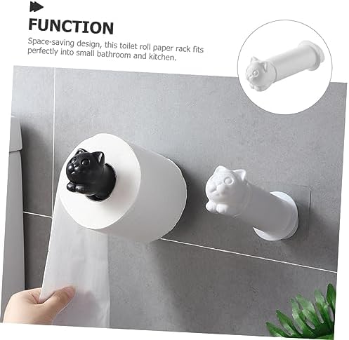 NUOBESTY Wall Mount Toilet Paper Holder with Cute Cat Design