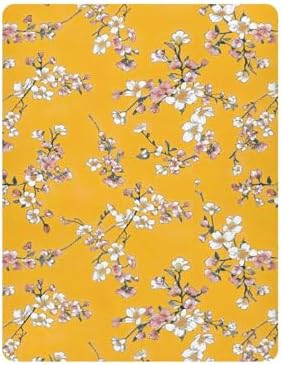 Wassud Orange Floral Crib Sheets Pack