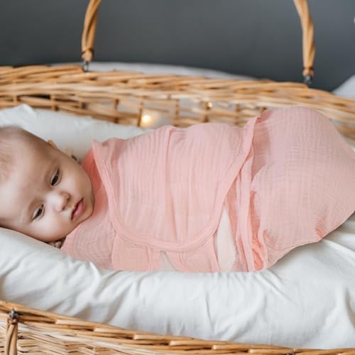Dormlony Organic Ultra Soft Muslin Swaddles 3-Pack