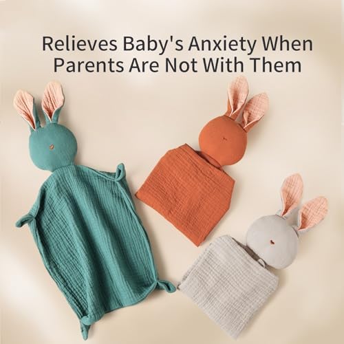 Insular Bunny Lovey Blanket - Organic Cotton Soft Breathable