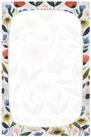 Wassud Colorful Flowers Crib Sheets Set 1