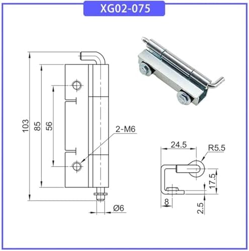FANGZHNHT Embedded Gate Hinge with Screw Fastening
