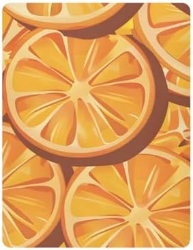 ALAZA Orange Lemon Yellow Crib Sheets for Girls and Boys